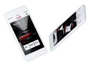 Mockupd de l'apllication pour AUDI